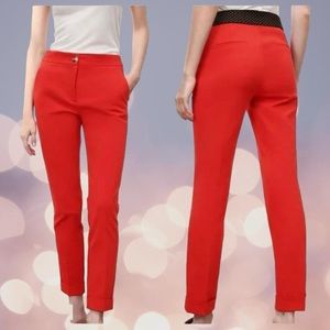 NWT ZARA Red Jogger Waist Stretchy Pant